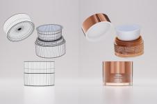 Gittermodell und Testrender für Asambeauty